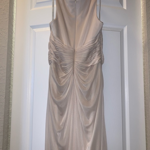 Floor length cream formal dress - Picture 4 of 4